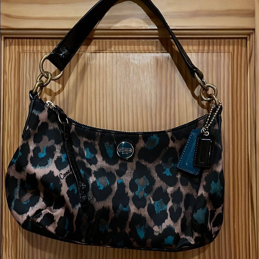 Coach Leopard Print Shoulder Bag